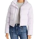 AQUA  Quilted Cropped Puffer Jacket in Lilac, Size XS New w/Tag Retail $168 Photo 0