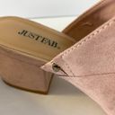 JustFab  Blush Pink Minna Heeled Mule Photo 9