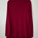 J.Jill  Red Crewneck Long Sleeves Women’s Pullover Sweater Photo 5