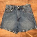 Pull & Bear Blue High Waisted Mom Shorts Photo 0