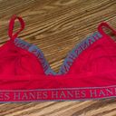 Hanes Red And Grey Bra Photo 3