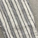 Madewell  Linen-Cotton Paperbag Pants in Dark Baltic Stripe Size 8 EUC Photo 6