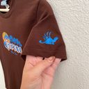 rAre Corona Las Fina Vintage Y2K Brown Blue Palm Tree Graphic Short Sleeve Tee Photo 7