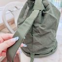 Guess  Army Green Canvas Travel/Weekend Shoulder Duffel Bag/NWT Photo 1