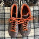 American Eagle NOS Vintage 90s  Brown Leather Boots Lug Sole 9 Photo 1