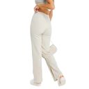 Stradivarius NWT  Beige Ribbed Tailered Wide Leg Pants - Size 8 Photo 2