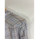 Joie  Soft Womans Plaid Lightweight Button Down Shirt Size Medium Photo 4