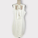 Sam Edelman  Sheath Dress Women's 12 White Sleeveless Tie Back Mini NWOT Photo 4