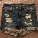 American Eagle Ripped Jean Shorts Photo 0