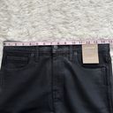 Madewell Jeans Stovepipe in True Black Wash: Coated Edition 29 NWT New Photo 10