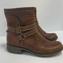 Earth Origins  Boots Size 8 1/2 Bonnie Leather Ankle Combat Moto Booties Photo 1