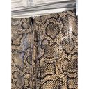 Bebe  Vintage Size 2 Leather Snake Skin Mini Skirt Lined Photo 2