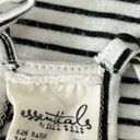 Full Tilt Essentials by  Racerback Striped Black & White Top Photo 5