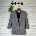 Houndstooth VTG vintage lightweight rayon  oversized academia classic blazer Photo 1