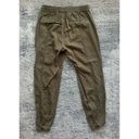 Anthropologie  Polka Dot Olive Green Jogger Pants Photo 6