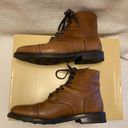 Krass&co Thursday boot  brown leather everyday combat cap toe ankle boots grunge 7.5 Photo 7