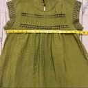 Ro & De  Olive Green Lace Detail Babydoll Blouse. Size Small. Photo 5