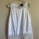 Cynthia Rowley  linen blend womens white tank small Photo 0