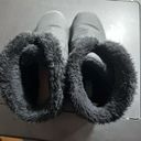 Sporto  Black Winter Snow Boots Women’s Sz 9 Faux Fur Zip up Missing insole Photo 8