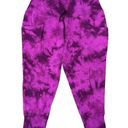 All In Motion  Size XXL High Rise Waist Ribbed Jogger Pants Womens Purple Tie-Dye Photo 1