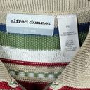 Vintage Alfred Dunner Retro Collard Knit Sweater Short Sleeve Striped Small P Photo 5