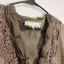 Anthropologie  A’ Reve Angora Buttons & Bow Tunic Sweater Green - Size Medium Photo 3