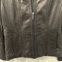 Anne Klein NWOT  Size Large Black Leather Coat Photo 3