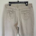 Chico's  Platinum Size 2 Regular Womens Jeans Khaki Tan Photo 6