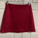 Pink Lily  faux suede a-line mini skirt women’s small maroon​ Photo 2