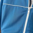 Sporty & Rich New Logo Print Zip Up Track Jacket Blue Womens Size Medium Photo 14