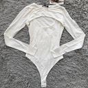 Naked Wardrobe Front Cutout Long Sleeve Bodysuit XS Photo 0