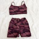 Alphalete Burgundy Surface Limitless Bra & Surface Power Short Photo 1