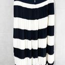 J.Crew  Factory Store White Navy Pleated A Line Casual Skirt Size 0 Photo 2