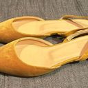 J.Crew  Pointed Toe Yellow Velvet Slingback Flats size 6.5 Photo 1