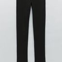 ZARA  NWT black Ottoman side split hem legging pants Photo 5