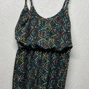 American Eagle AEO black green floral printed sleeveless tank maxi dress sz XS Photo 10