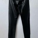 Wilfred Aritzia  Rebelle  Faux Leather Pants High Rise Black Leggings M Photo 4