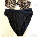 Good American NWT  Leopard Bikini Top with Black Bottom - Size 4(XL) Photo 8