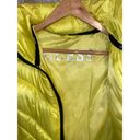 Guess  Women's Puffer Storm Cuffs Quilted Bright Yellow Jacket Coat Size Small Photo 8