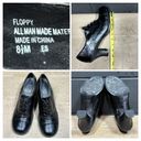 Mudd  Floppy Chunky Black 90’s Style Retro Lace Up Heels Women’s 8.5 M Photo 3