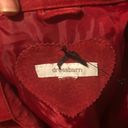 Dress Barn  red leather jacket size medium Photo 4