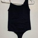 Dynamic  Bodysuit One Shoulder Black Ribbed One Size Photo 1