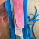 Victoria's Secret Victoria Secrets Blue Adjustable Bandeau Swim Top Photo 2