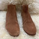 Jack Rogers  Suede Scalloped Ankle Booties Tan 10M Photo 2