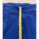 Athleta  Dobby Be Free Capri Size Small Royal Blue Stash Pocket Reflective Tights Photo 15