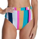 Raisin's  STRIPED High-Waist Bikini Swim Bottom Photo 0