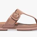 FitFlop  Women's GRACIE Buckle Suede Toe Post Sandals 10 Photo 0