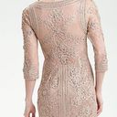 Sue Wong  Blush Pink Lace Bodycon Cocktail Dress Size 8 Photo 1