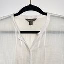 Tommy Bahama White 100% Cotton Button Down Semi-sheer Tank Top Photo 1