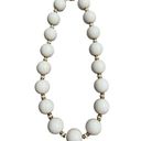 Monet Vintage  Lucite White Bead Necklace Photo 0